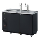 Turbo Air TCB-2SBD-N6 Super Deluxe Club Top Beer Dispenser 58-7/8W x 27-1/4D x 38-5/8H Stainless Steel