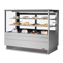 Turbo Air TCGB-60UF-S-N Refrigerated Display Case 19.4 cu.ft Capacity Stainless Steel Sliding Doors LED Lighting