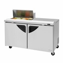 Turbo Air TST-60SD-08S-N Super Deluxe Sandwich Salad Unit 16 cu ft Stainless Steel 8 Pan Opening 2 Doors