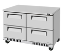 Turbo Air TUR-48SD-D4-FB-N Super Deluxe Series Undercounter Refrigerator 11.1 cu ft Stainless Steel 4 Drawers