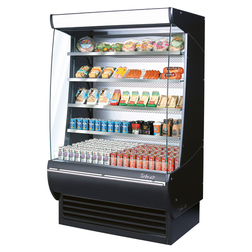 Turbo Air TOM-48DXB-N Extra Deep Vertical Open Display Merchandiser 48 Inch 23.2 cu ft Capacity Energy Efficient Design