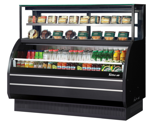 Turbo Air TOM-W-60SB-UF-N Open Display Merchandiser Refrigerated Top Shelf 62-5/8W x 34-1/8D x 56-3/4H