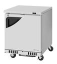 Turbo Air TUF-28SD-FB-N Super Deluxe Series Undercounter Freezer 11.1 cu ft Stainless Steel Solid Door