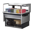 Turbo Air TOM-36L-UFD-S-1SI-N Drop-In Horizontal Open Display Case 4.6 cu ft Self-Contained Refrigeration