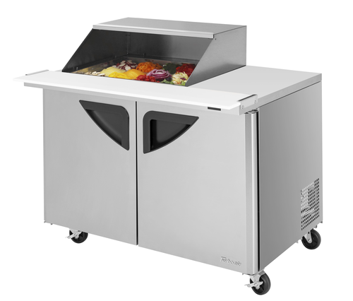Turbo Air TST-48SD-12M-N-SL Super Deluxe Sandwich Salad Mega Top Unit 48 Inch Work Station